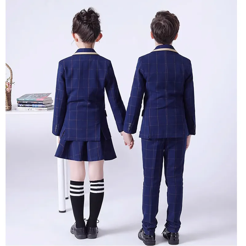Telas de uniforme escolar modernas para estudiantes chinos