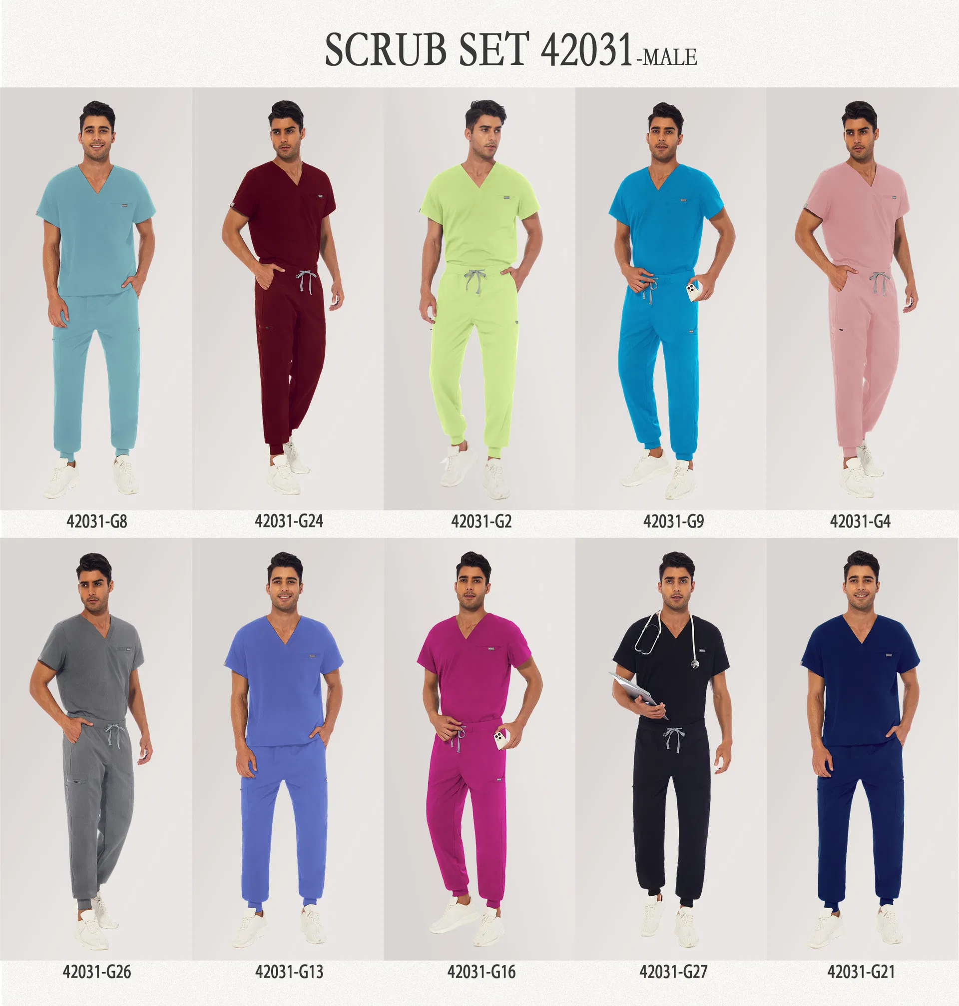 Detalle especificación de uniformes médicos 1