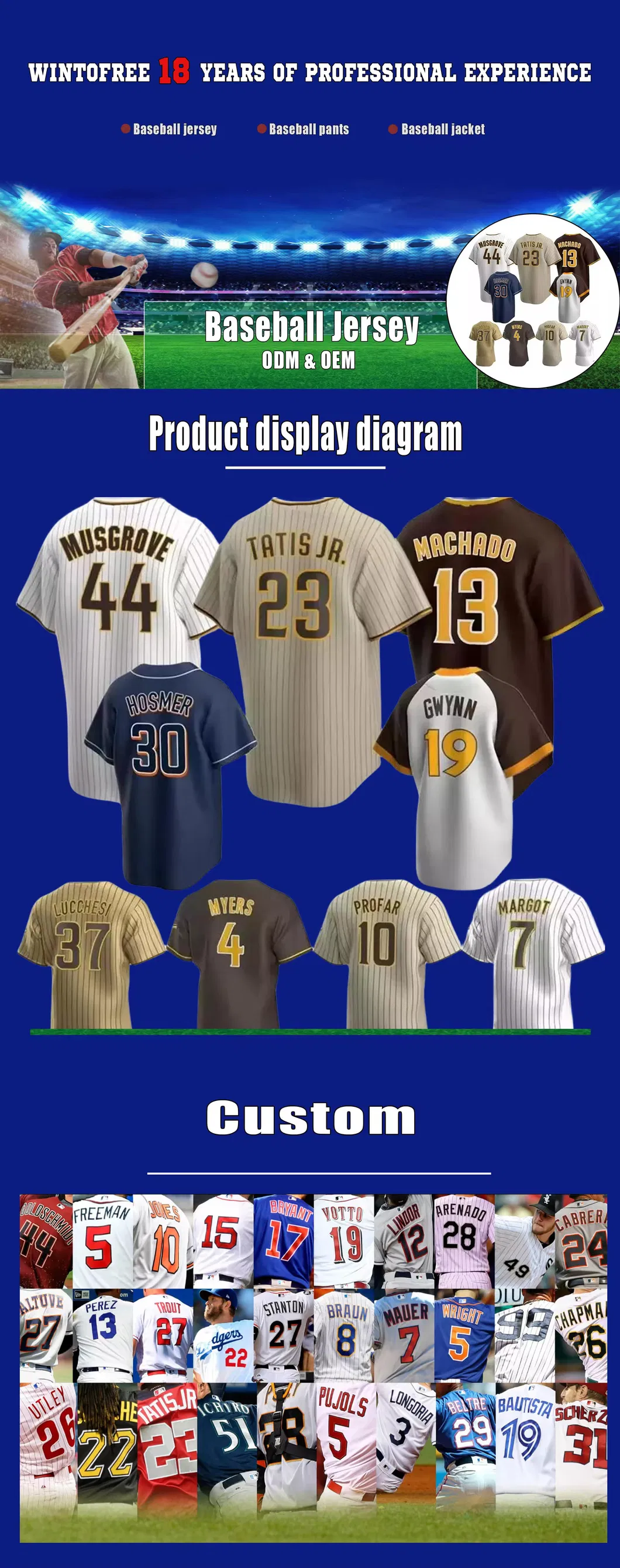 Uniforme de práctica de béisbol estilo vintage de malla de poliéster por sublimación personalizada
