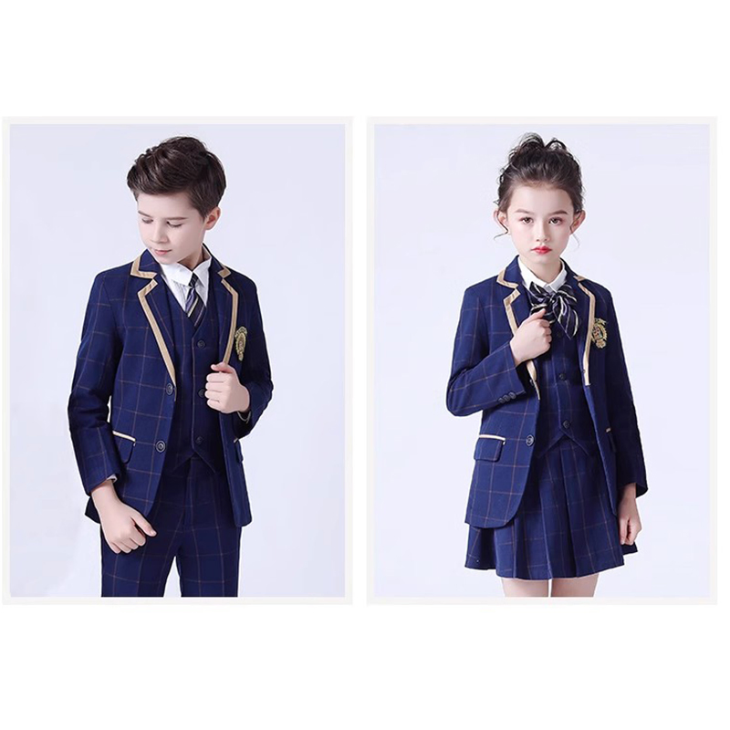 Telas de uniforme escolar modernas para estudiantes chinos