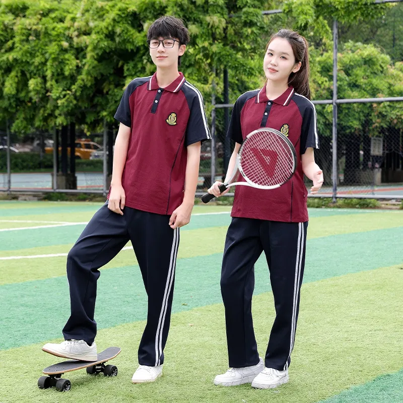 Camisas polo deportivas para estudiantes de secundaria de OEM, uniformes escolares de academia