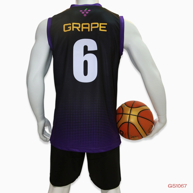 Healong Marca Principal Camiseta de Baloncesto Ropa Deportiva Impresión por Sublimación Uniforme de Baloncesto Reversible