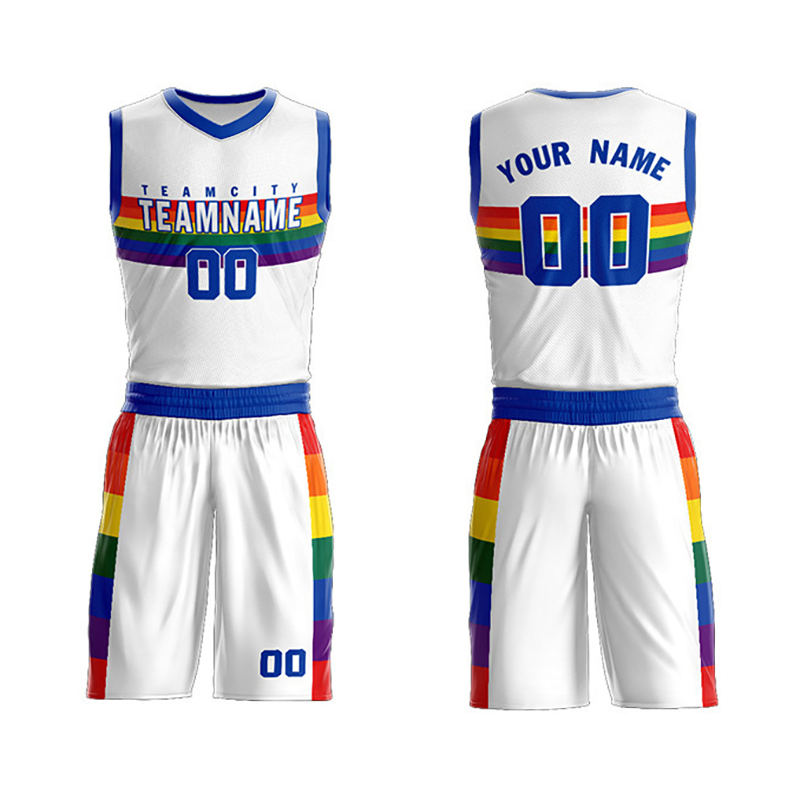 Conjunto de uniforme deportivo de baloncesto personalizado para hombres, pantalones cortos, camiseta reversible de sublimación, uniformes de práctica de baloncesto
