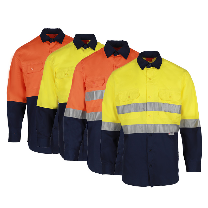 Ropa de trabajo industrial reflectante de alta visibilidad para exteriores y carreteras