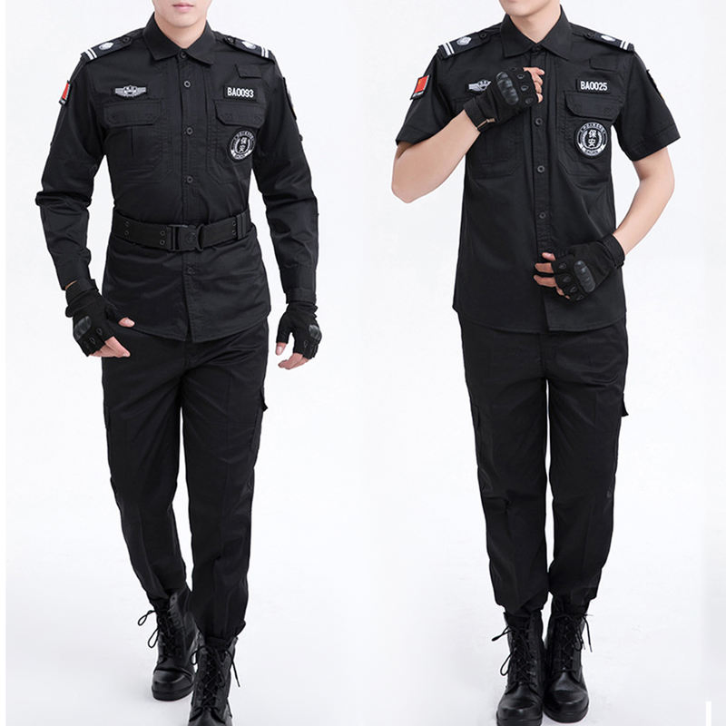 Conjunto Completo de Uniforme Táctico para Hombres al Aire Libre con Logo Personalizado, Uniforme de Seguridad Ligero de Alta Calidad, Uniforme de Trabajo para Guardias de Seguridad Transpirable de Color Sólido
