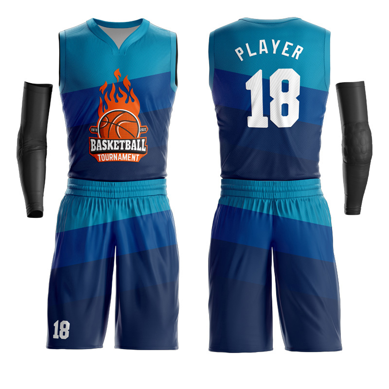 Uniforme de baloncesto sublimado personalizado en blanco