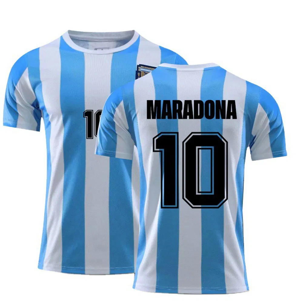 Uniforme de fútbol de poliéster transpirable personalizado, camiseta deportiva para equipo