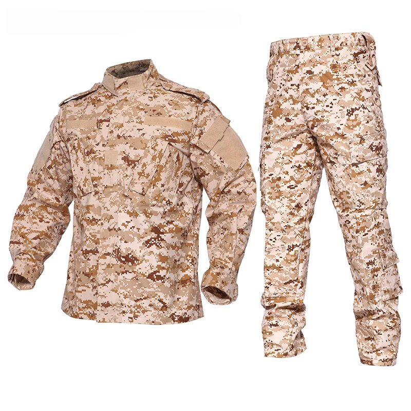 Uniforme táctico de seguridad para hombres en camuflaje digital azul, impermeable y transpirable