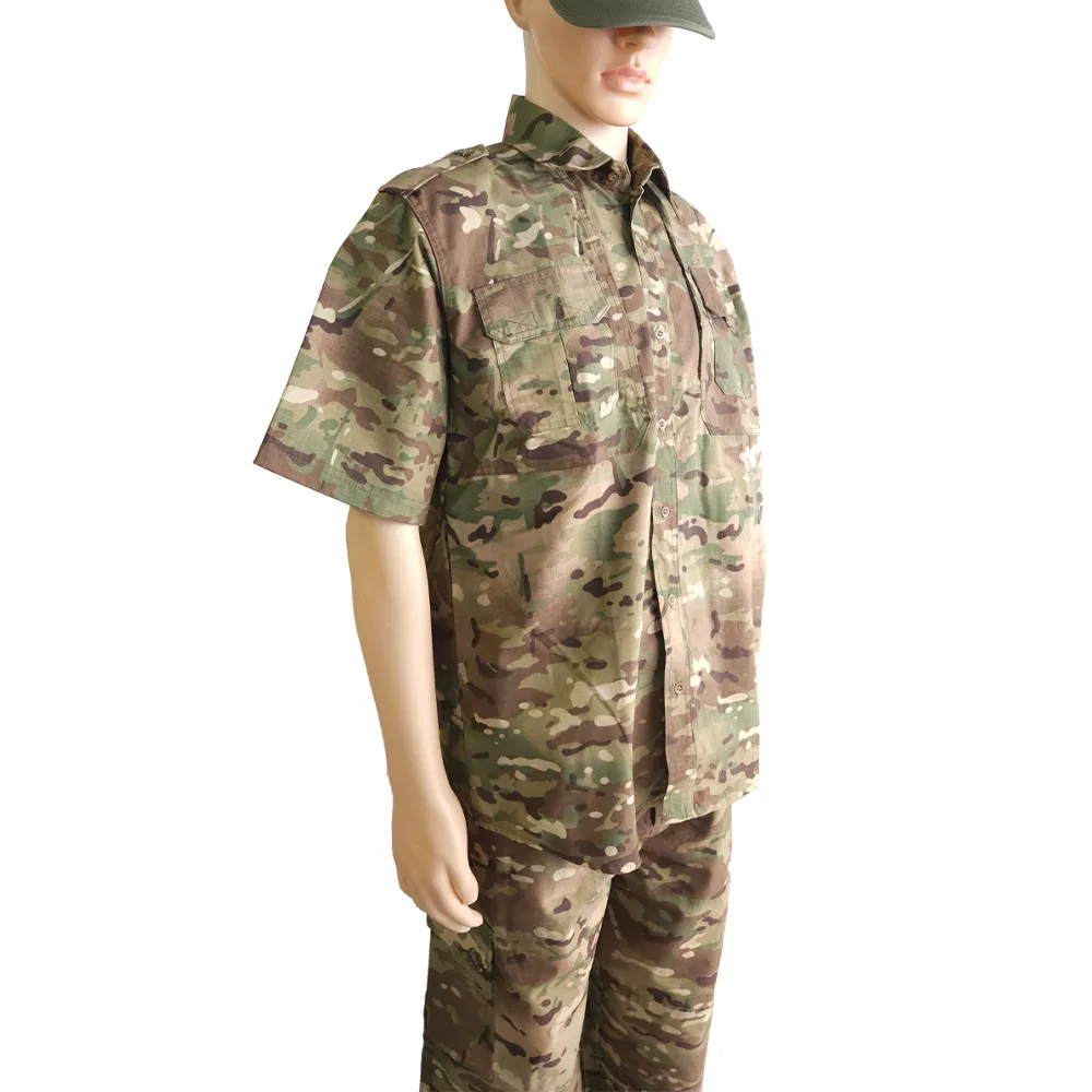 Ropa de estilo deportivo para entrenamiento al aire libre personalizada de fábrica en China, uniforme táctico de seguridad de camuflaje