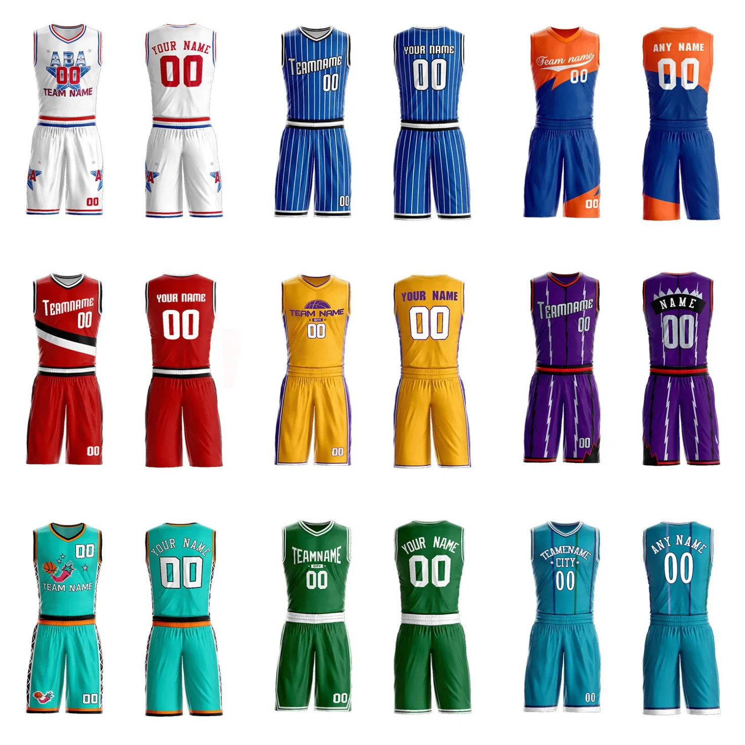 Conjunto de uniforme deportivo de baloncesto personalizado para hombres, pantalones cortos, camiseta reversible de sublimación, uniformes de práctica de baloncesto