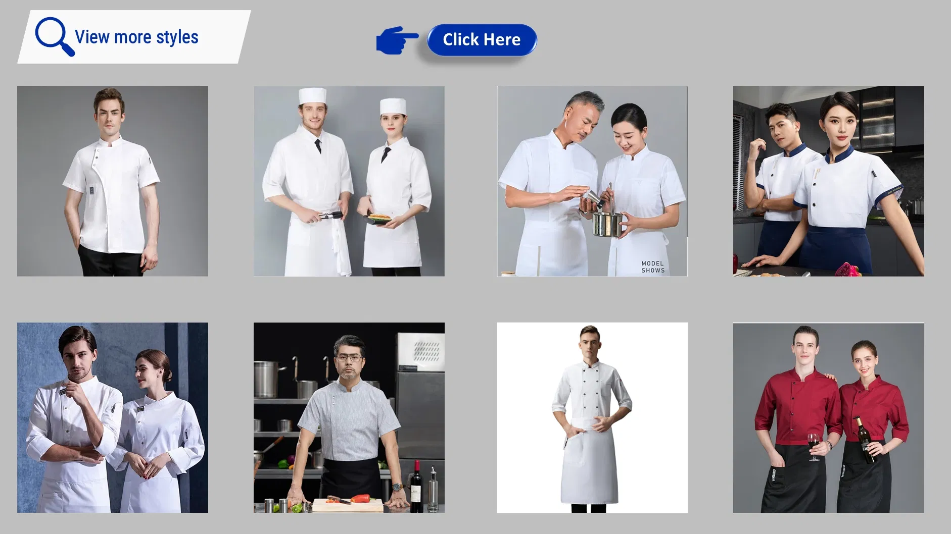 Especificaciones de Uniforme de chef