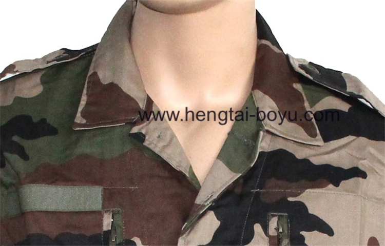 Suministro de fábrica estilo camuflaje de soldados franceses F1 F2 proveedor de tela de uniforme de soldados