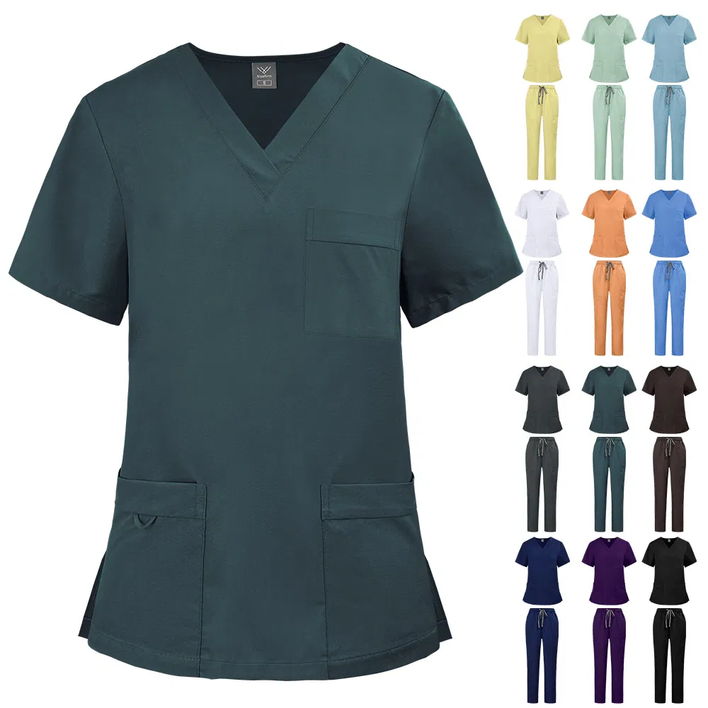Uniforme de spa médico para mujeres en un hospital de salud, uniforme unisex para enfermeras
