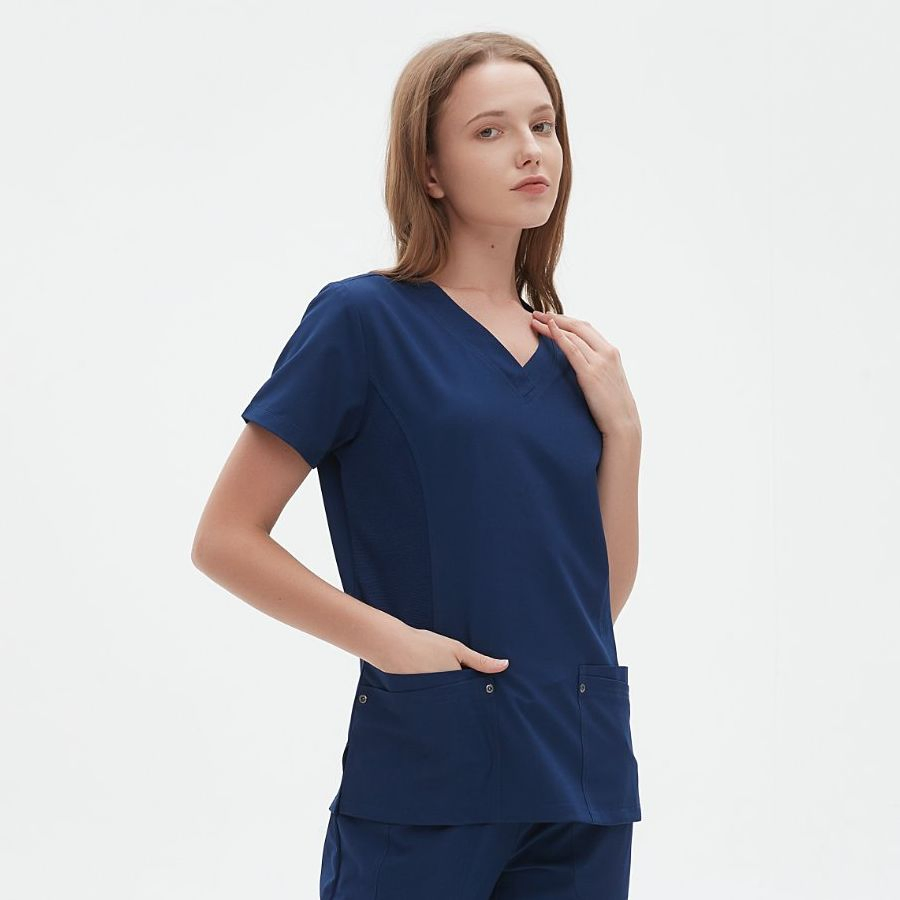 Conjunto de uniforme médico de manga corta, traje de hospital, uniformes de scrubs, uniforme médico, uniforme profesional de enfermería