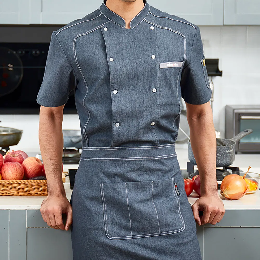 Uniforme de trabajo para chefs de cocina de restaurante, ropa personalizada para cocineros