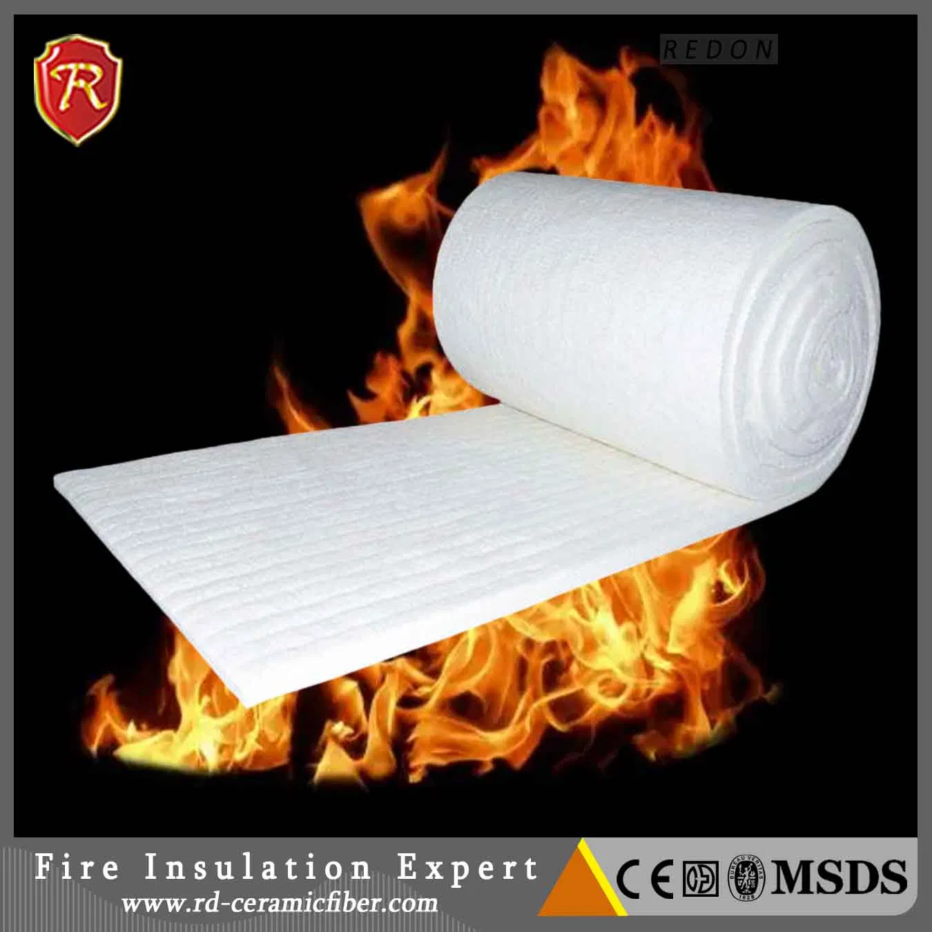 Aluminum Silicate Ceramic Fiber Heat Resistant Felt for Furnace Lining