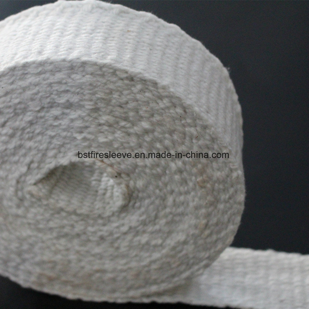 Vermiculite Wire Reinforced Glass Insert Drop Warp Pipe Protection Fireproof Heat Resistant High Temperature Ladder Insulation Webbing Woven Ceramic Fiber Tape