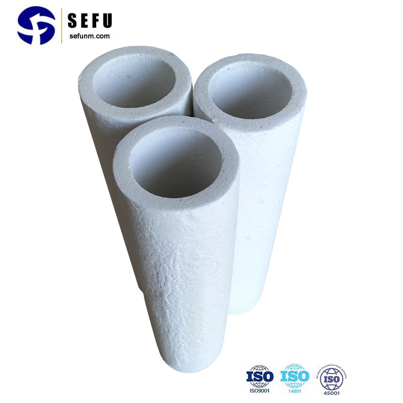 Sefu China Ceramic Fiber Manufacturing Vacuum Formed Shapes Insulation Sleeve Tube