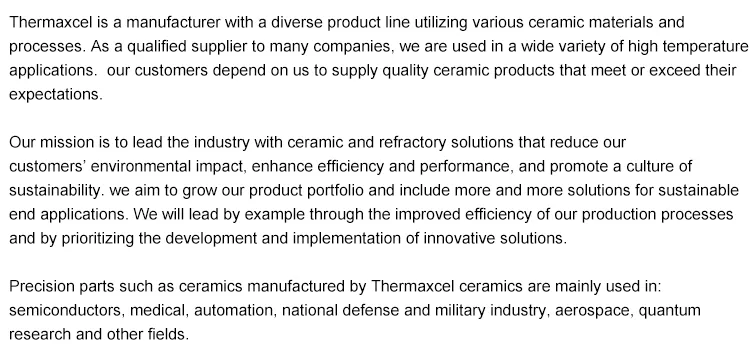 Ceramic Fiber Tube Variety