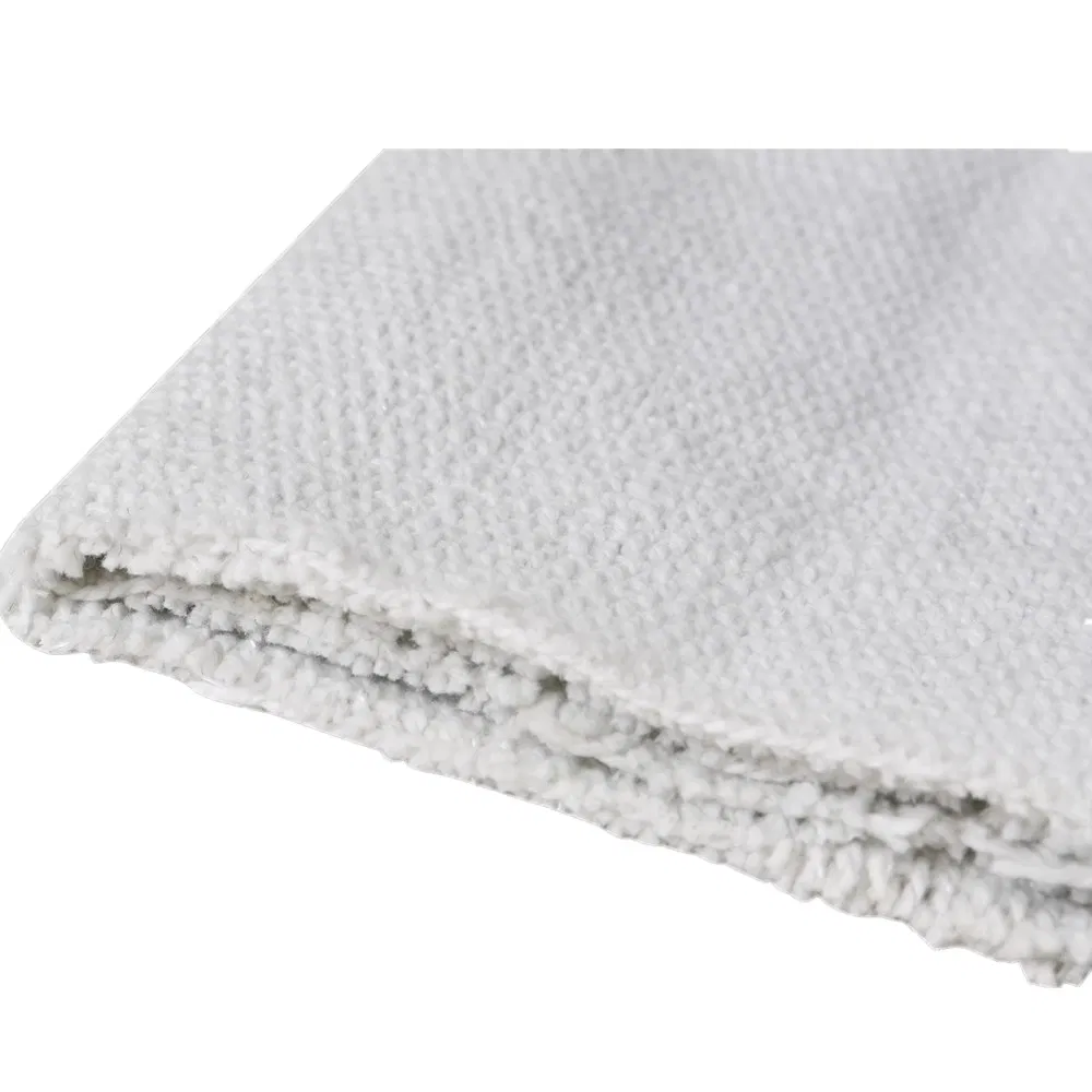 Vermiculite Coated Alumina Reinforced S. S. Wire Stainless Steel Wire Glass Fiberglass Insert Weave Furnace Fabric Woven Ceramic Fiber Cloth with Aluminum Foil