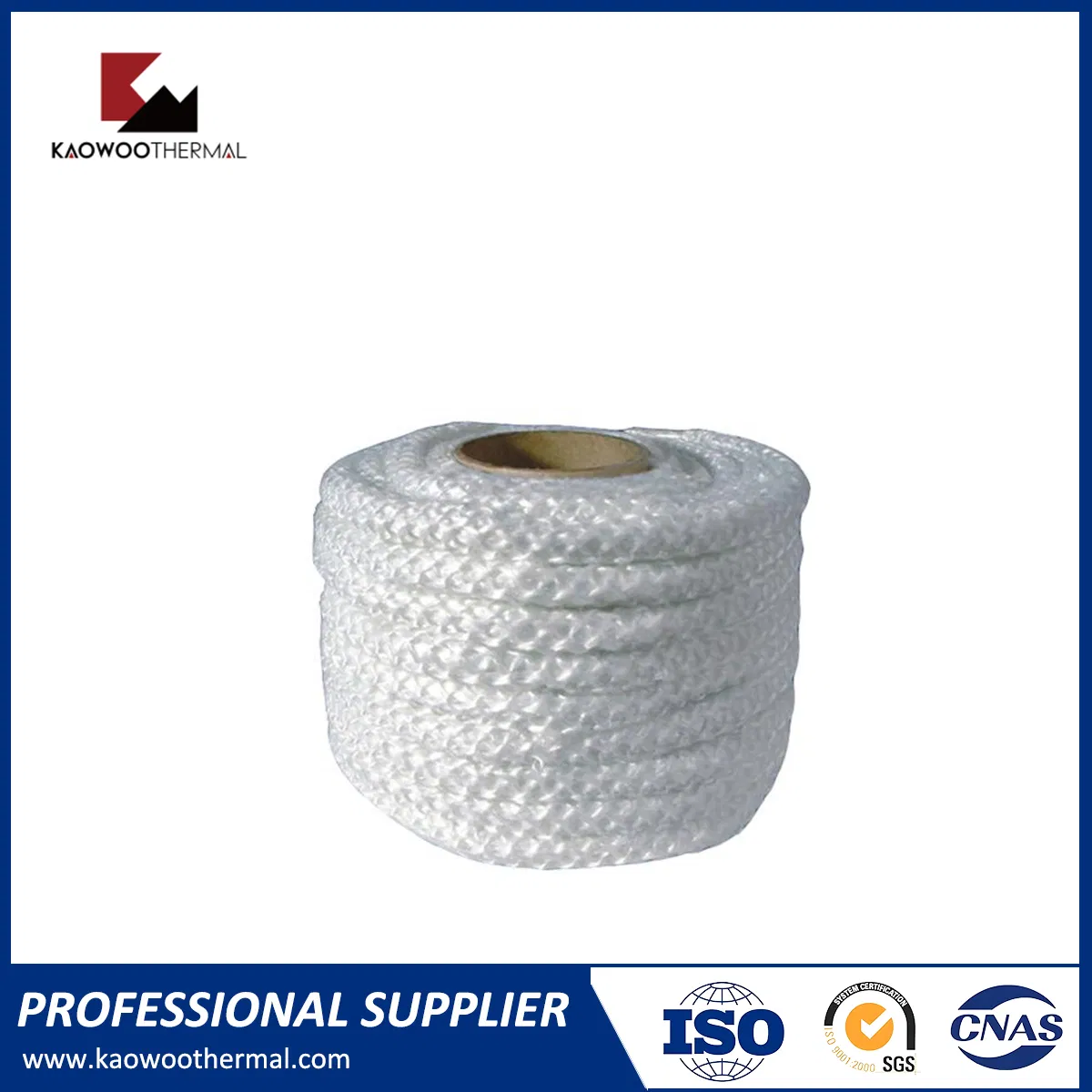 High Temperature Pipe Heat Insulation and Seal Ceramic Fibre Square Braided Rope