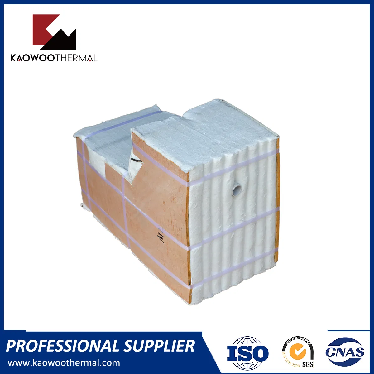 High Pure Folded Alumina Silicate Blocks Ceramic Fibre Profiled Modules