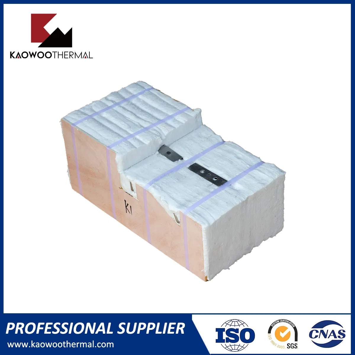 High Pure Folded Alumina Silicate Blocks Ceramic Fibre Profiled Modules