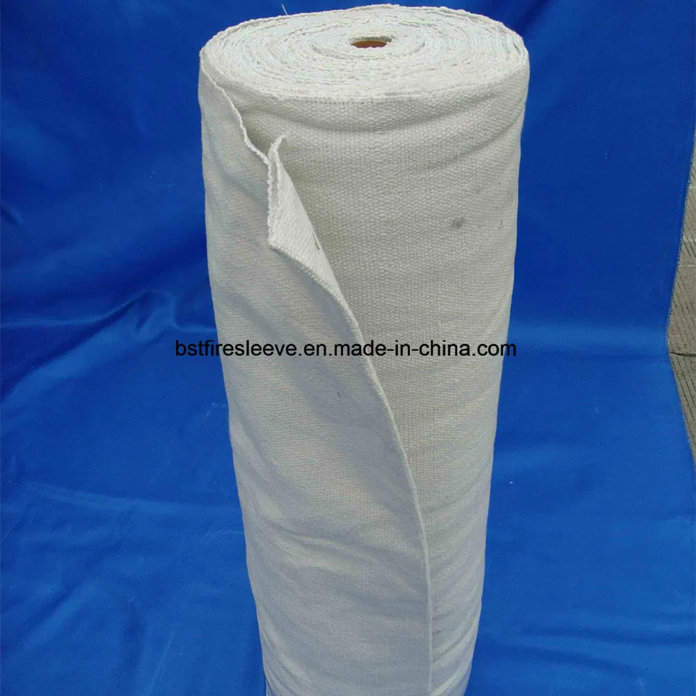 Vermiculite Coated Alumina Reinforced S. S. Wire Stainless Steel Wire Glass Fiberglass Insert Weave Furnace Fabric Woven Ceramic Fiber Cloth with Aluminum Foil