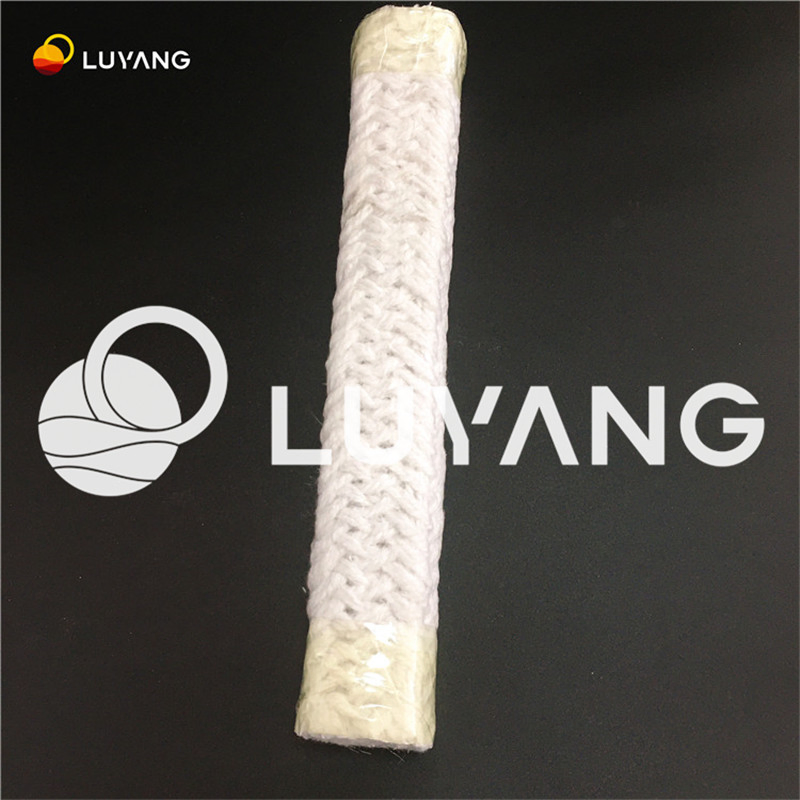 Refractory High Temperature Fibre Woven Textiles Thermal Insulation Ceramic Fiber Braided Round Square Rope for Door Seal Stove with Stainless Steel Ss Wire
