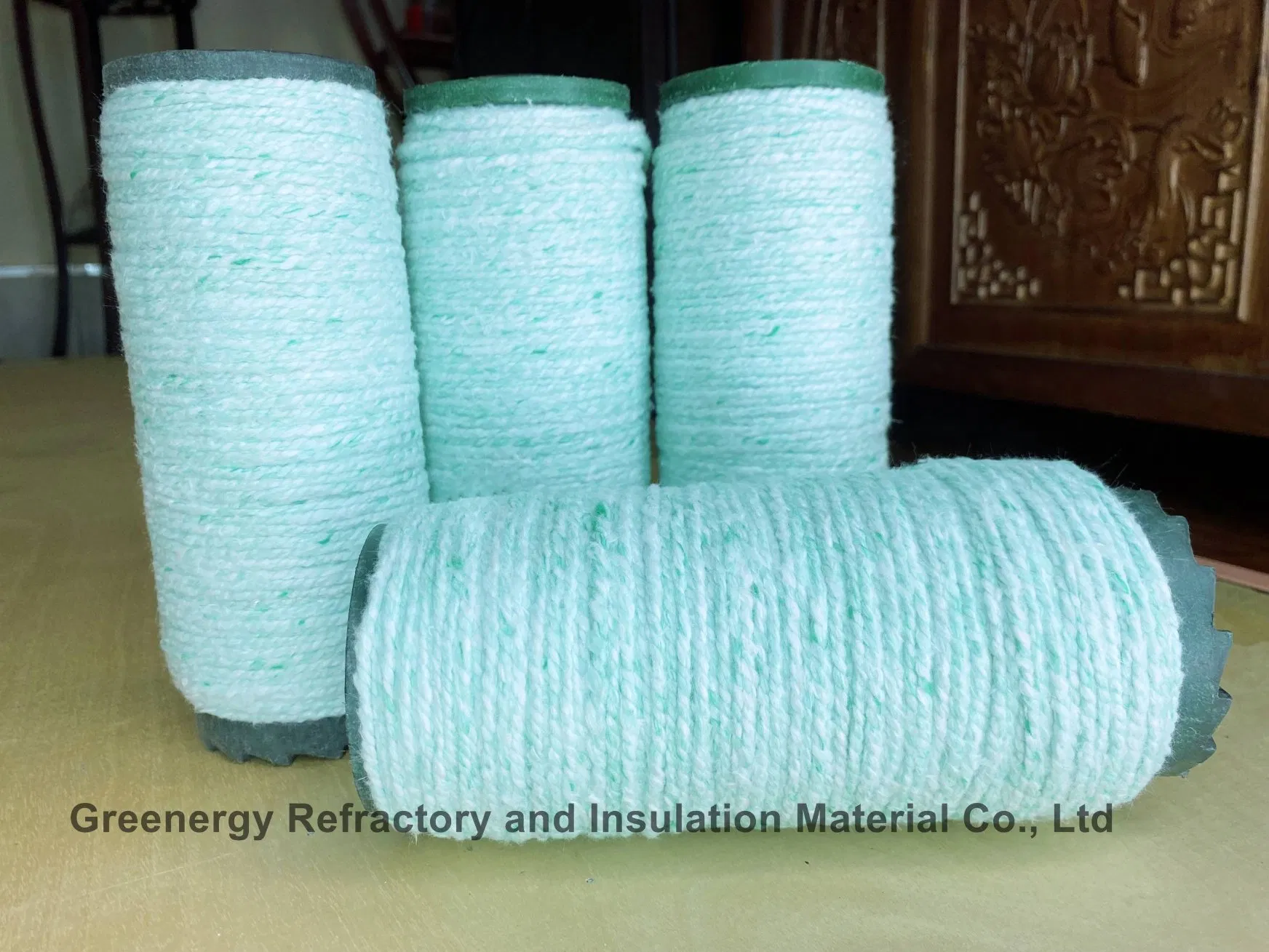 Greenergy Bio Soluble Fibre Wool Mineral Yarn with Ss Bio Soluble Fiber Yarn