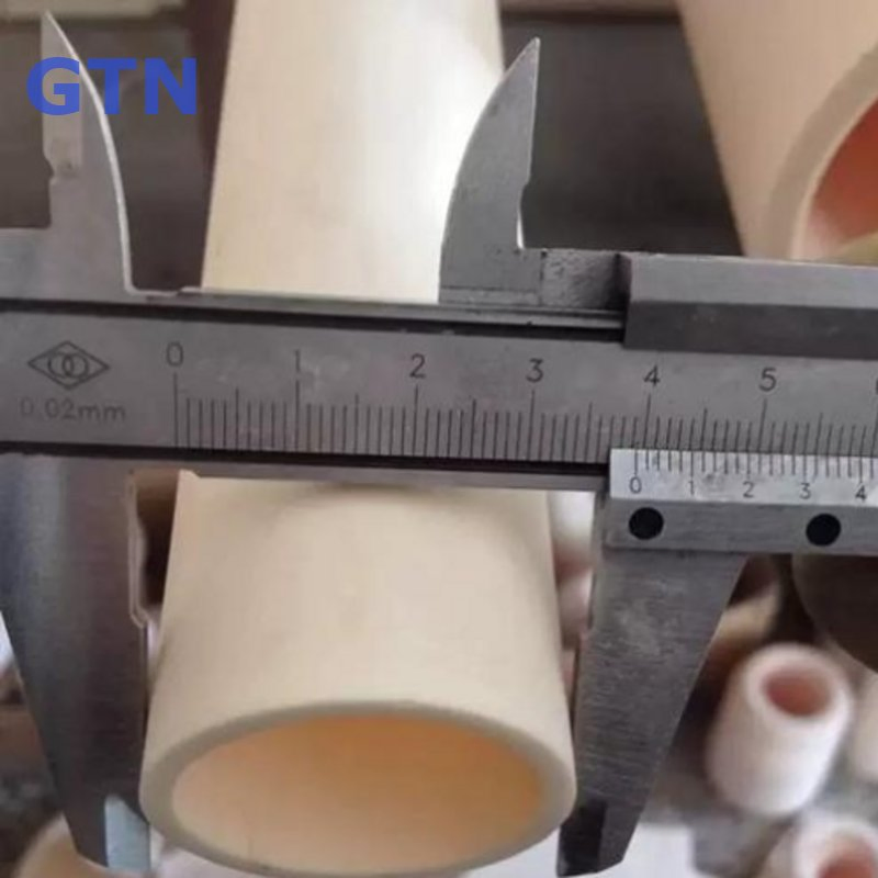 99% Al2O3 Ceramic Fiber Tube 3mm Refractory Roller for Rod Tempering Furnace Kiln Industrial Ceramic Welding Included