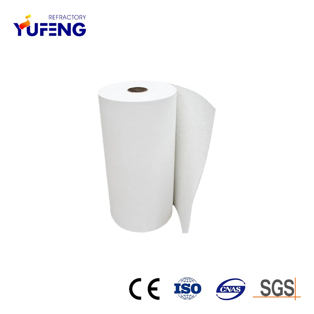 Roll Packing White High Purity Alumina-Silicate Ceramic Fiber Insulation Paper for Hot Top Linings