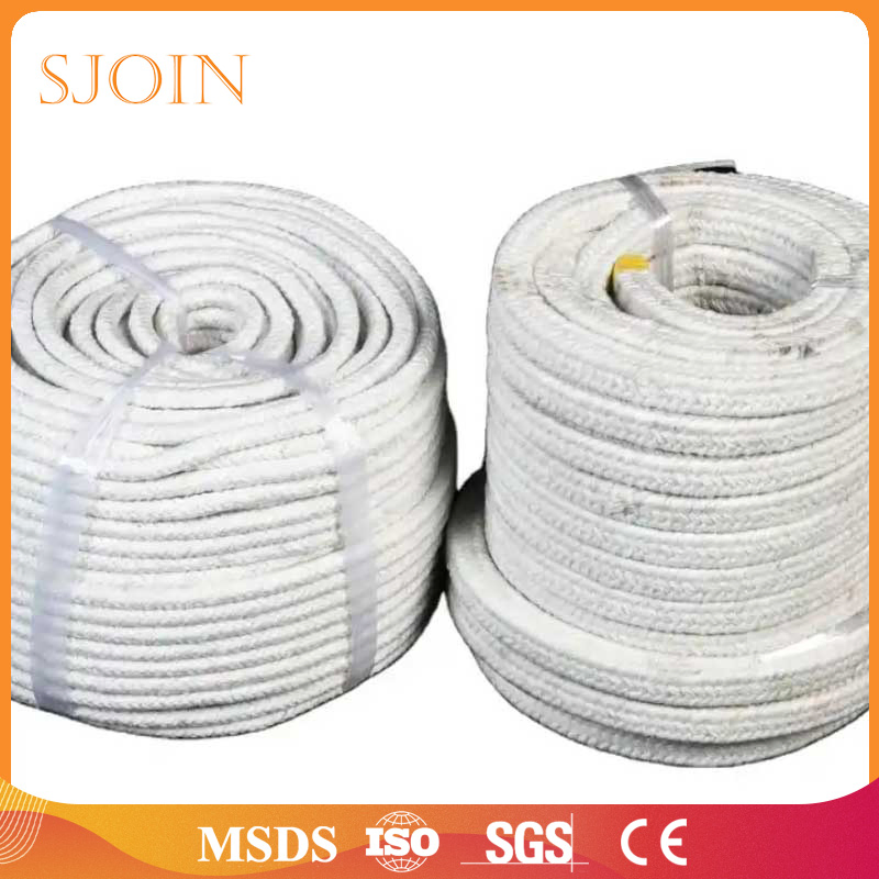 Heat Insulation Mineral Wool Fibre Thermal Resistant Textile Ceramic Fiber Sealing Fireproof Woven Building Material Refractory Round Square Rope