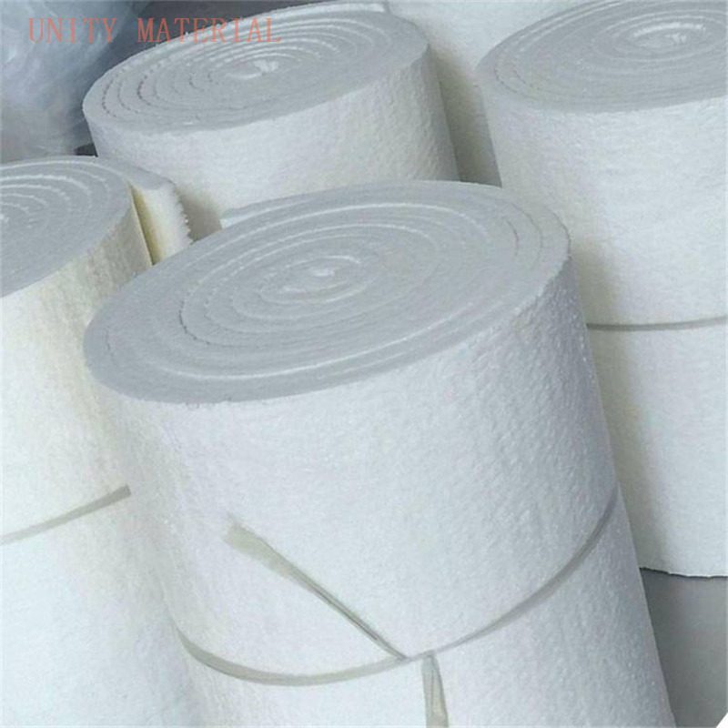 12600c Refractory Rcf Fireproof High Temperature Energy-Saving Refractory Thermal Insulation Fire Heat Resistant Blanket Felt by Fibre Wool Cotton Rolls