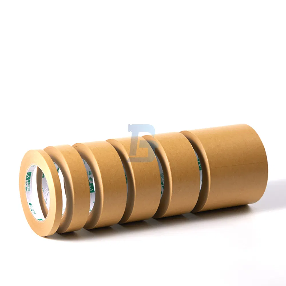 Eco-Friendly Printed Writable Single Sided Self Adhesive Tape Kraft Paper Tape