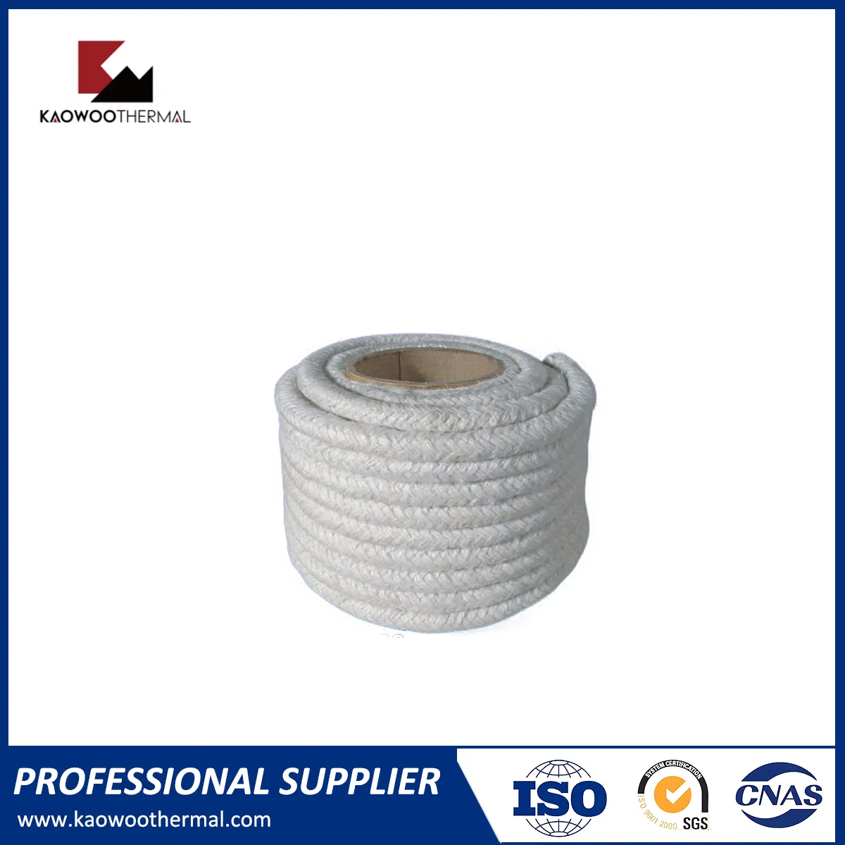 High Temperature Pipe Heat Insulation and Seal Ceramic Fibre Square Braided Rope