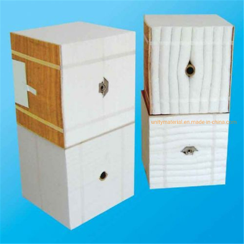 Manufacturer Alumina Silicate Fibre Wool Cotton Thermal Insulation Ceramic Fiber Sponge Module for Furnaces Construction Lining Protection by Anchors Hardware