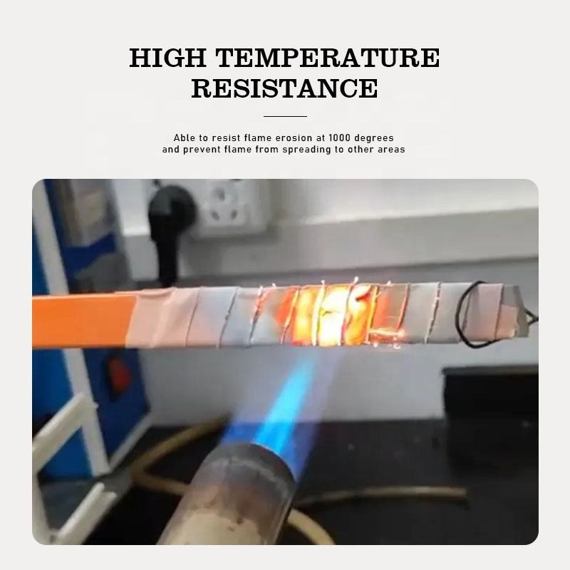 Ceramic Refractory Silicone Rubber Compound Belt Ceramic Fiber Tape Battery Fireproof Spacer