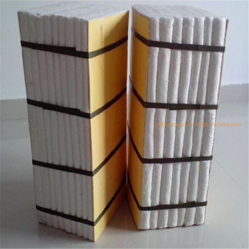 Manufacturer Alumina Silicate Fibre Wool Cotton Thermal Insulation Ceramic Fiber Sponge Module for Furnaces Construction Lining Protection by Anchors Hardware