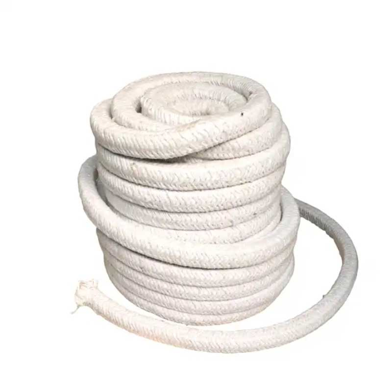 Refractory High Temperature Fibre Woven Textiles Thermal Insulation Ceramic Fiber Rope for Door Seal Stove