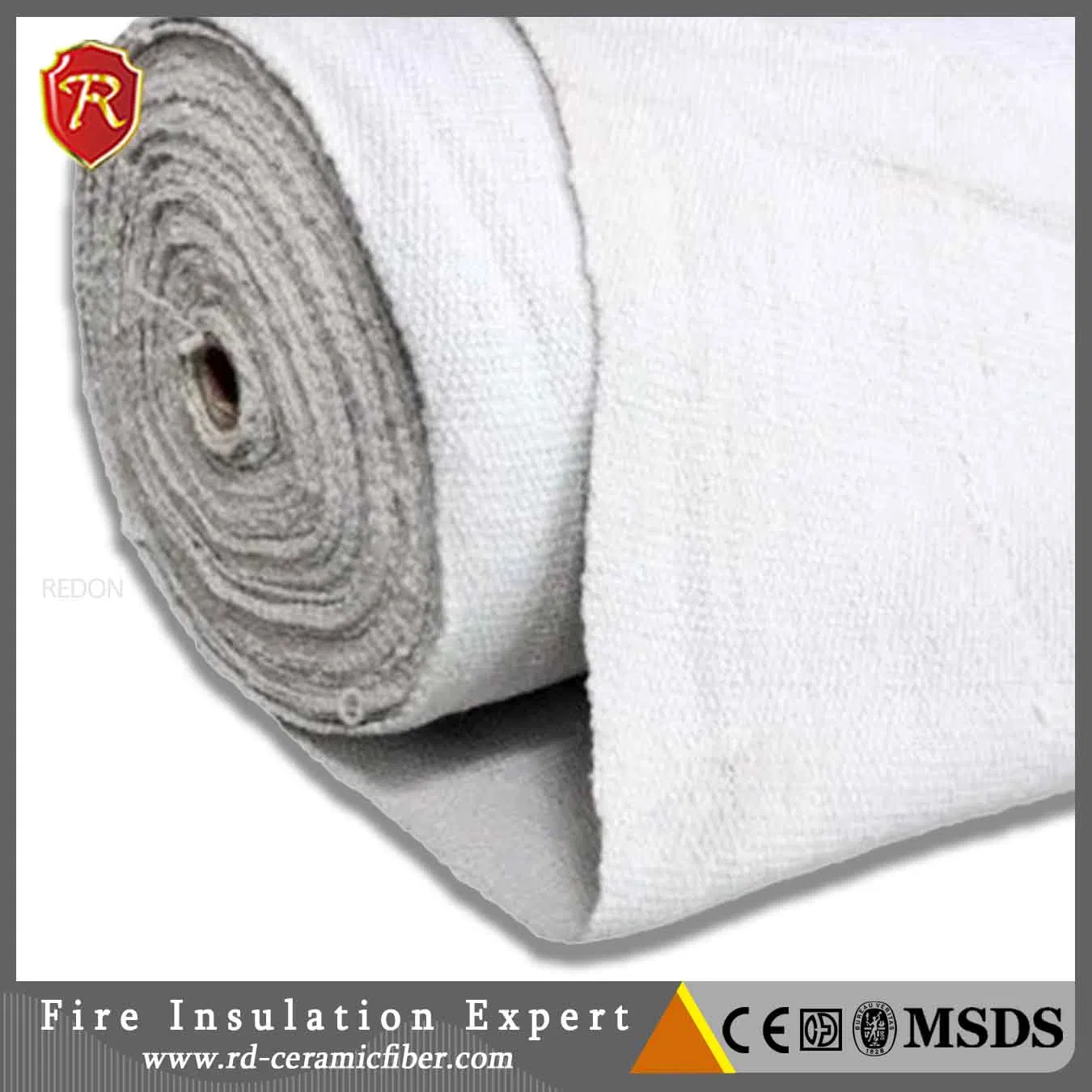 Redon Heat Resistant High Temperature Insulation Refractory Fireproof Materials Ceramic Fiber Cloth of High Temperature Stove Door Curtain