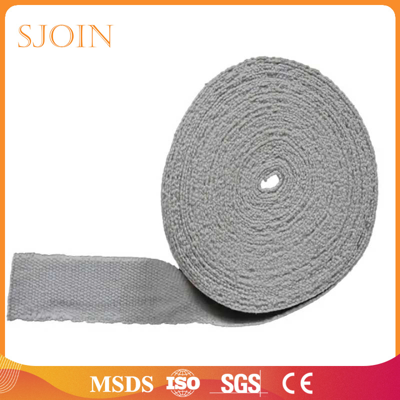2 3 5mm Thickness Stainless Steel Reinforced Aluminum Silicate Ceramic Product Insulation Materials Ceramic Fiber Refractory Sealing Tape