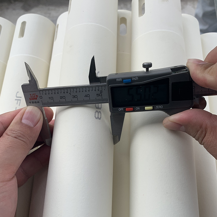 Good Thermal Shock Stability Ceramic Fiber Pipe Tube for Glass Tempering Furnace