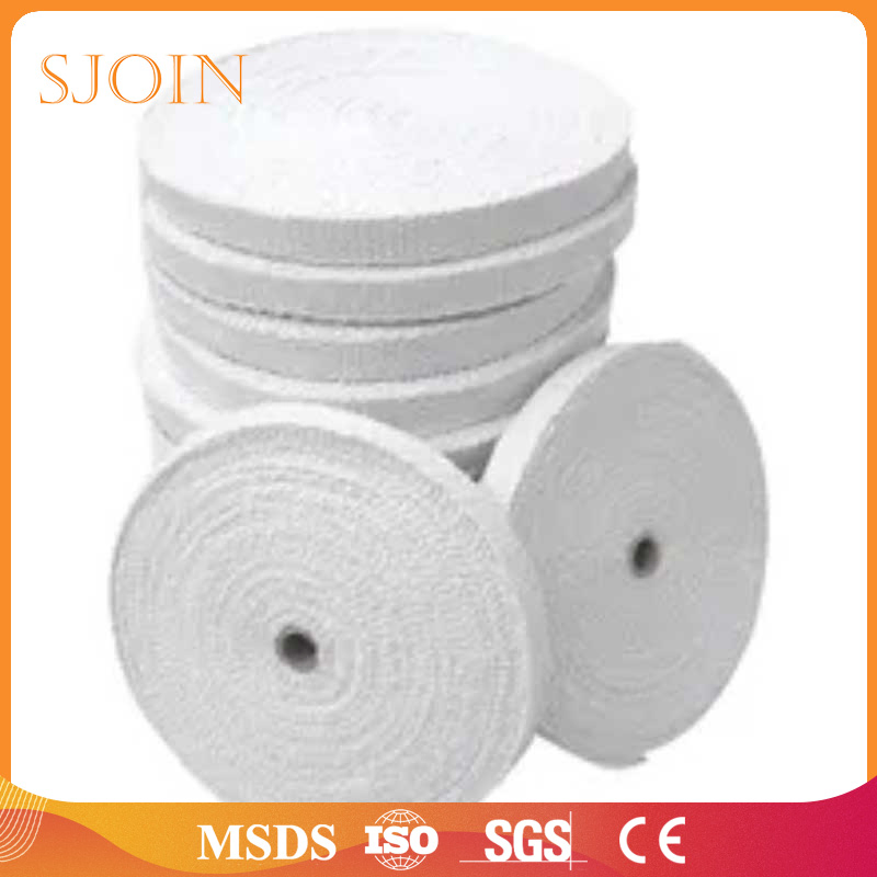 Refractory Fibre Mineral Wool Textiles Wood Furnace Boiler Ceramic Fiber Cloth for Thermal Insulation Material Sealing Ss Steel Wire