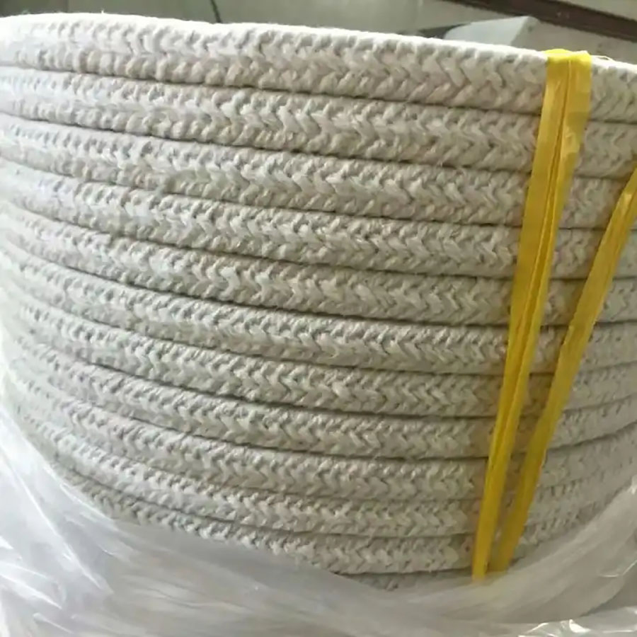 Heat Insulation Mineral Wool Fibre Thermal Resistant Ceramic Fiber Sealing Fireproof Rug Materials Square Rope