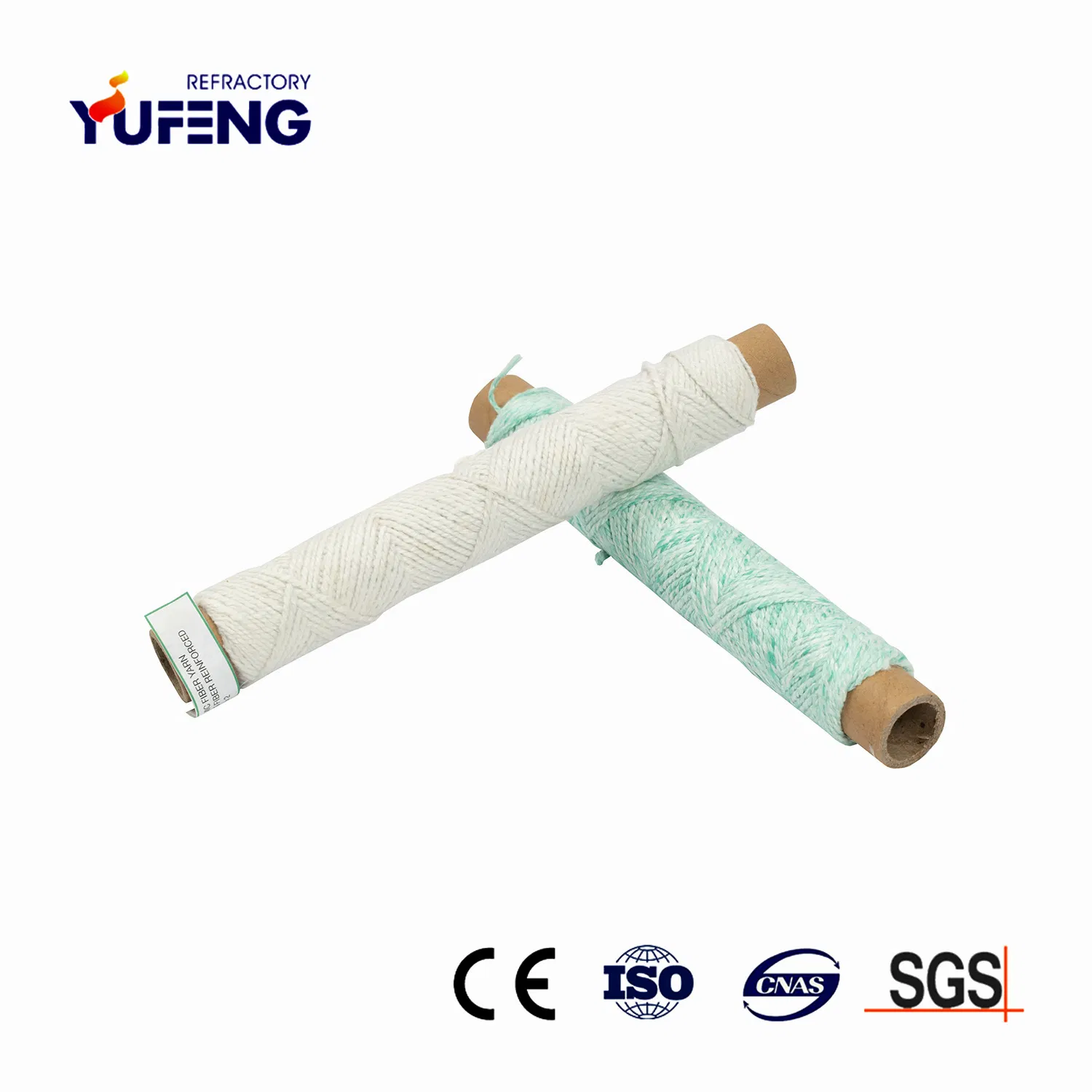 Soft Textile Materials Bio Soluble Fiber Yarn for High Temperature Insulation