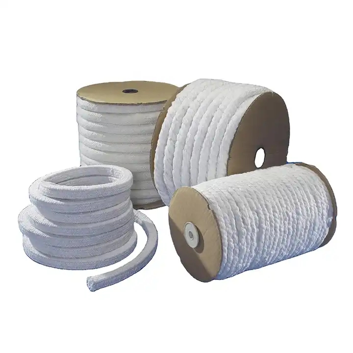1260c Ceramic Fiber Fibre Insulation Furnace Door Seal Gasket Aluminum Woven Rope