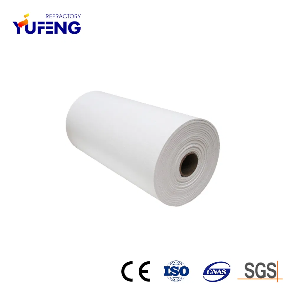 Roll Packing White High Purity Alumina-Silicate Ceramic Fiber Insulation Paper for Hot Top Linings
