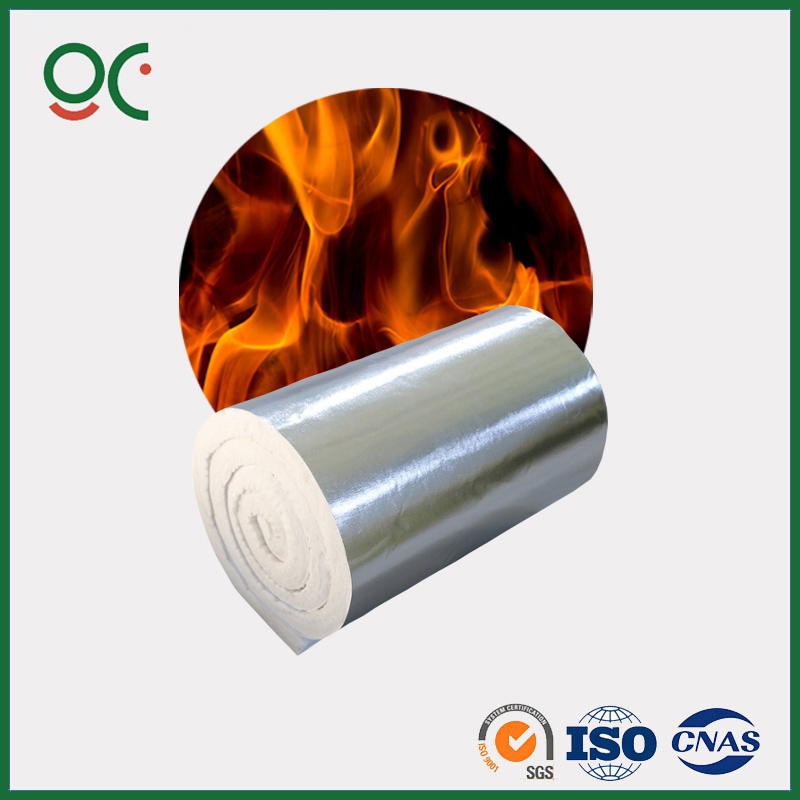 1260 Aluminium Foil Faced Ceramic Fiber Blanket Ceramic Fiber Wool Insulation Blanket