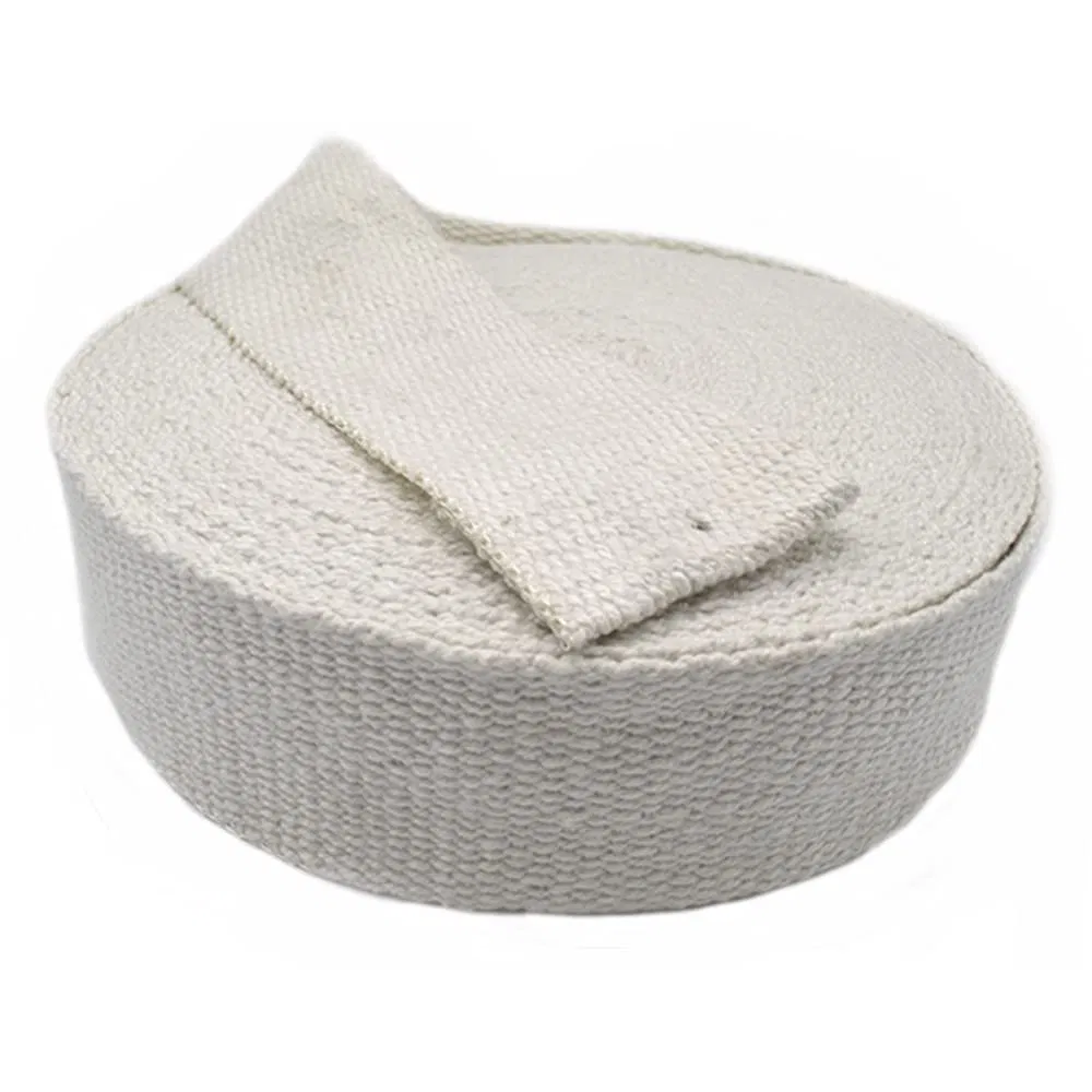 Vermiculite Wire Reinforced Glass Insert Drop Warp Pipe Protection Fireproof Heat Resistant High Temperature Ladder Insulation Webbing Woven Ceramic Fiber Tape